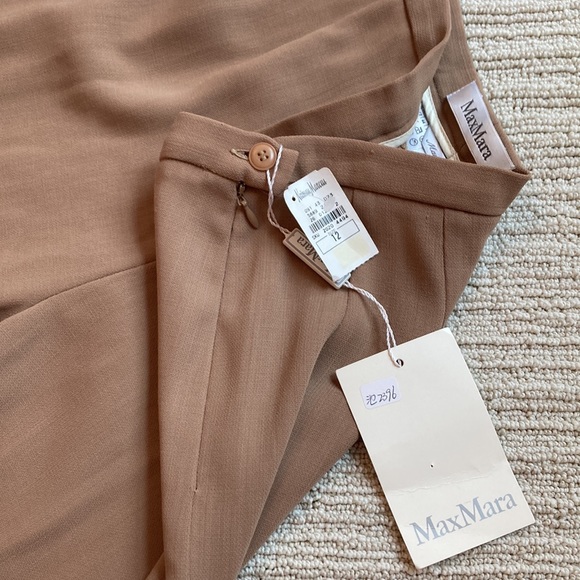 MaxMara Camel Wide Leg Dress Pants NWT - Picture 3 of 7